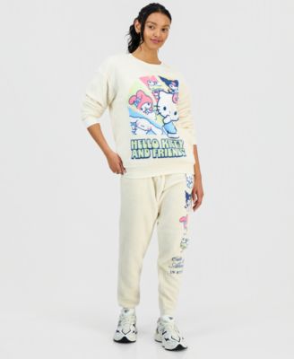 Women's Hello Kitty Graphic Print Fleece Sweatshirt