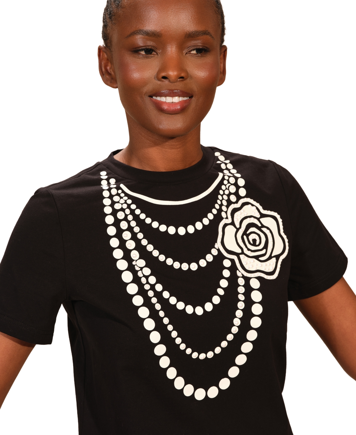 Isaac Mizrahi Women's Printed Short Sleeve T-Shirt