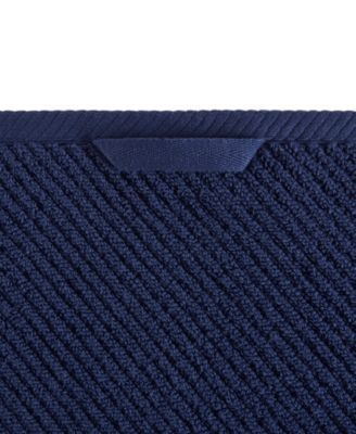 Diagonal Ribbed Cotton 6-Pc. Washcloths Set