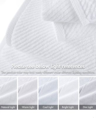 Diagonal Ribbed Cotton 6-Pc. Washcloths Set