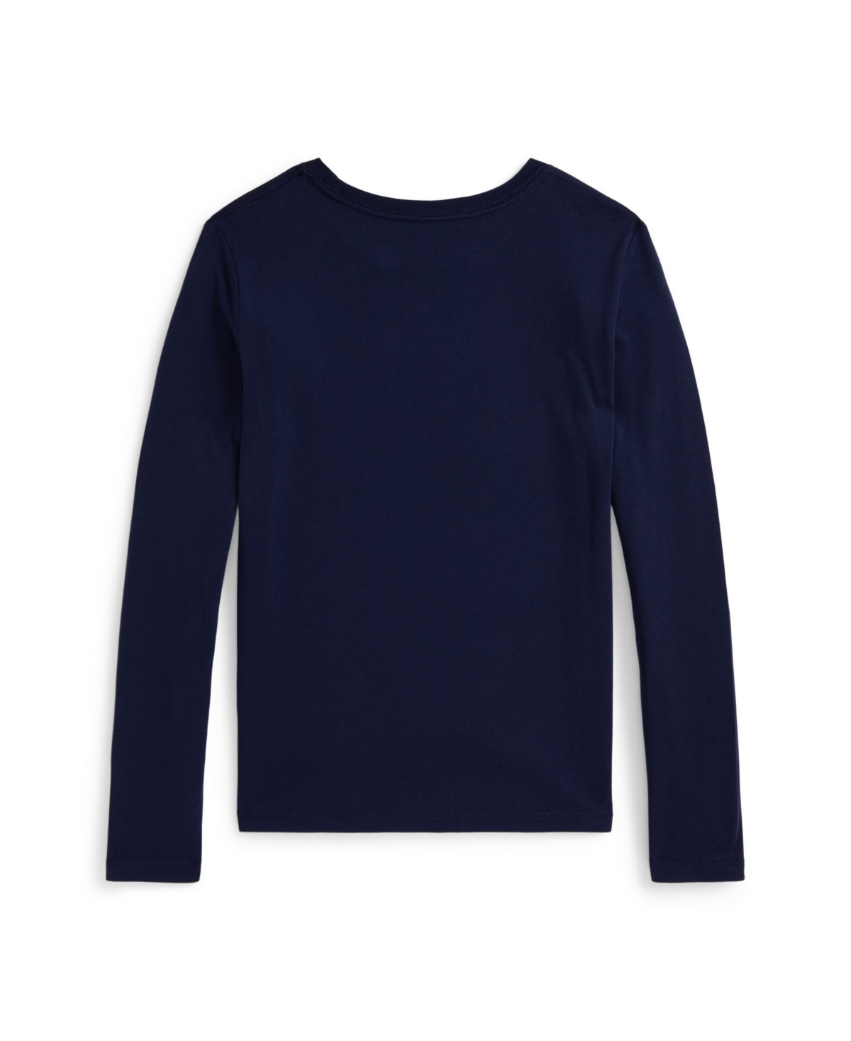 Polo Ralph Lauren Embroidered Long-sleeve T-shirt In Blue