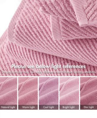 Diagonal Ribbed Cotton 4-Pc. Bath Towel Set