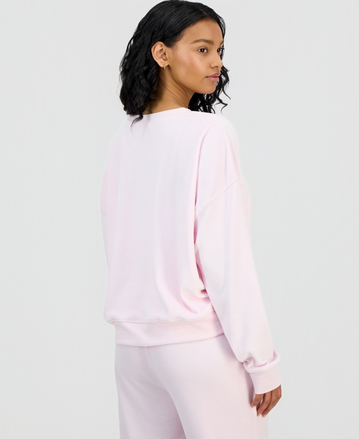 Grayson Threads, The Label Women's Embroidered Cherries Sweatshirt In Pink