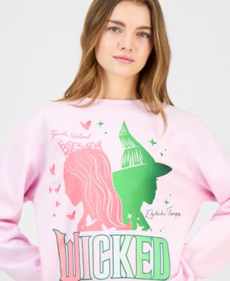Juniors' Glitter Crewneck Sweatshirt