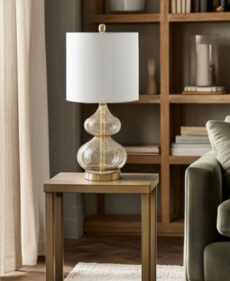 Ellipse Curved Gourd Glass Table Lamp, Set of 2