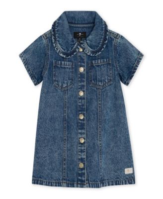 Baby Girls' Denim Dress with Coordinating Bloomers