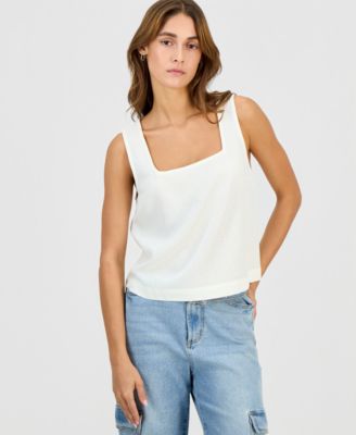 Hippie Rose - Juniors' Square-Neck Sleeveless Tank Top