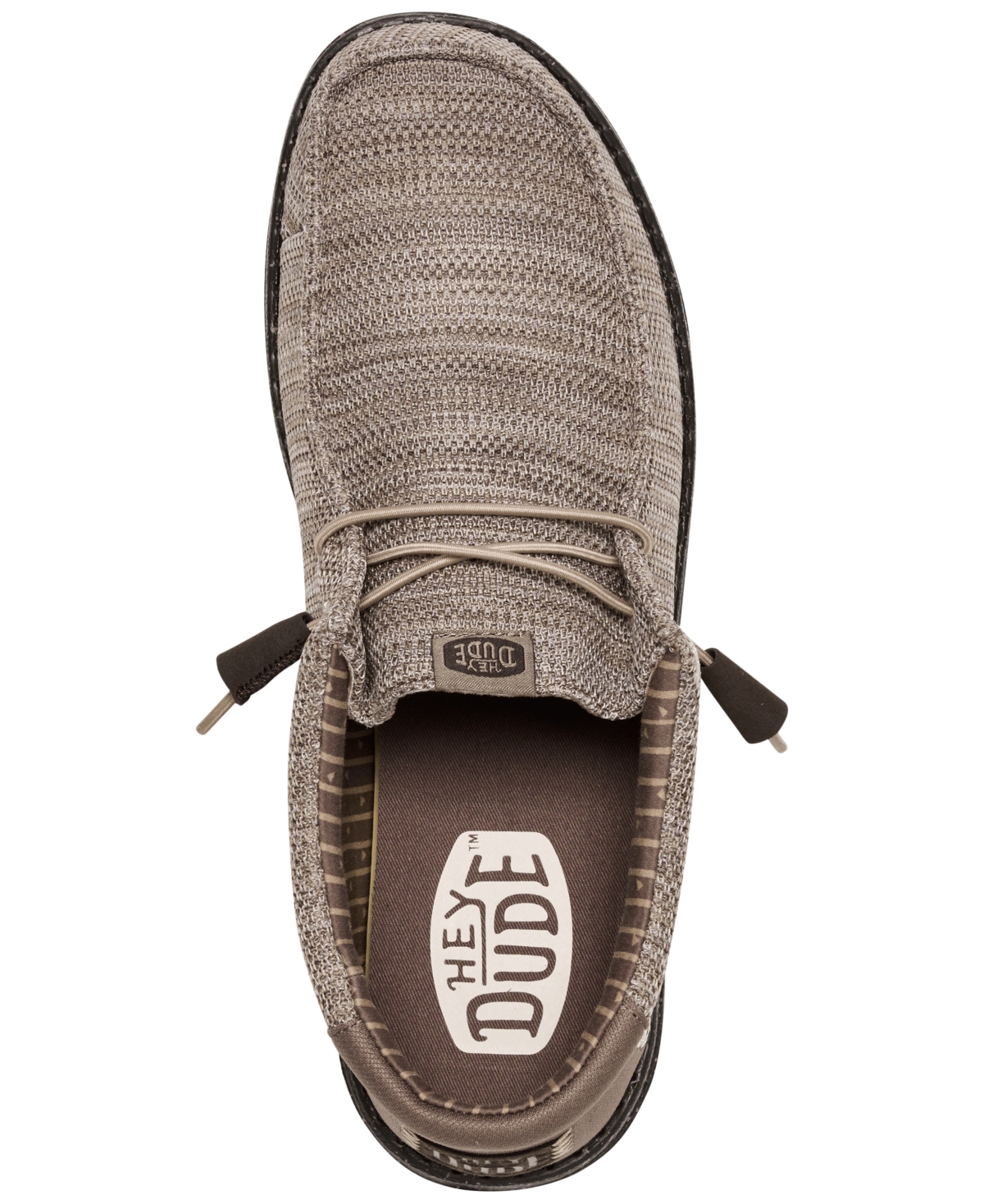 Hey Dude Men's Wally Stretch Sox Slip-on Casual Moccasin Sneakers From Finish Line In Gray