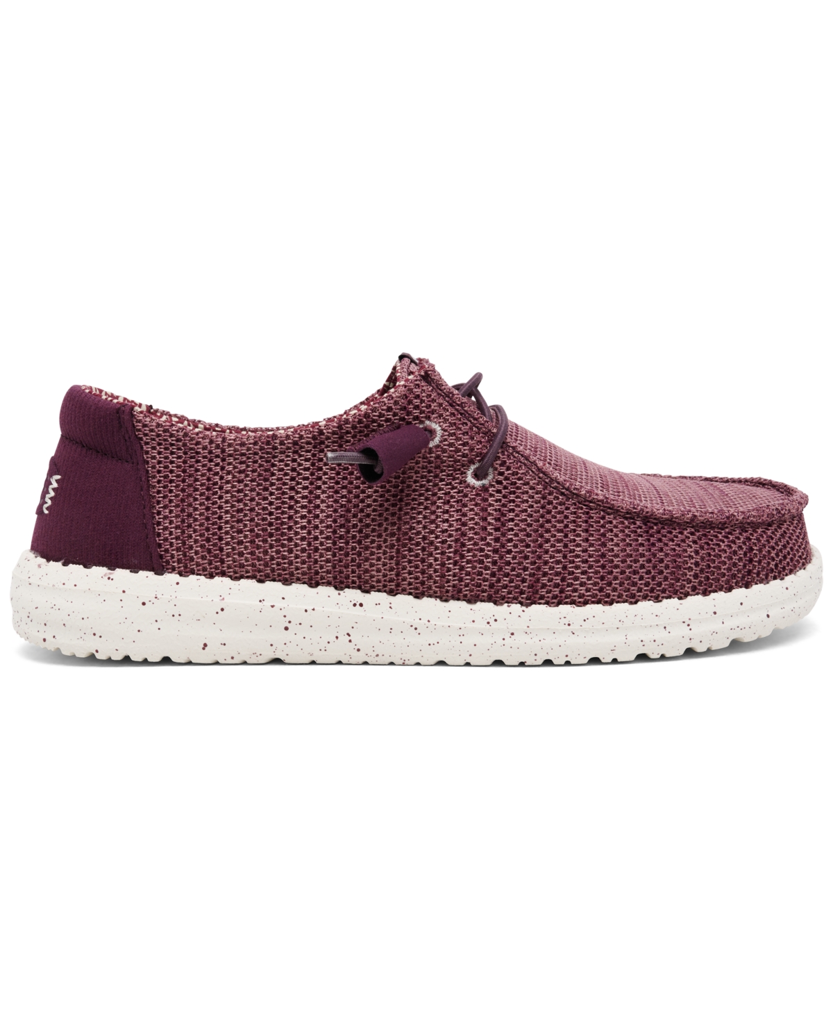 Hey Dude Women's Wendy Stretch Sox Casual Sneakers From Finish Line In Burgundy