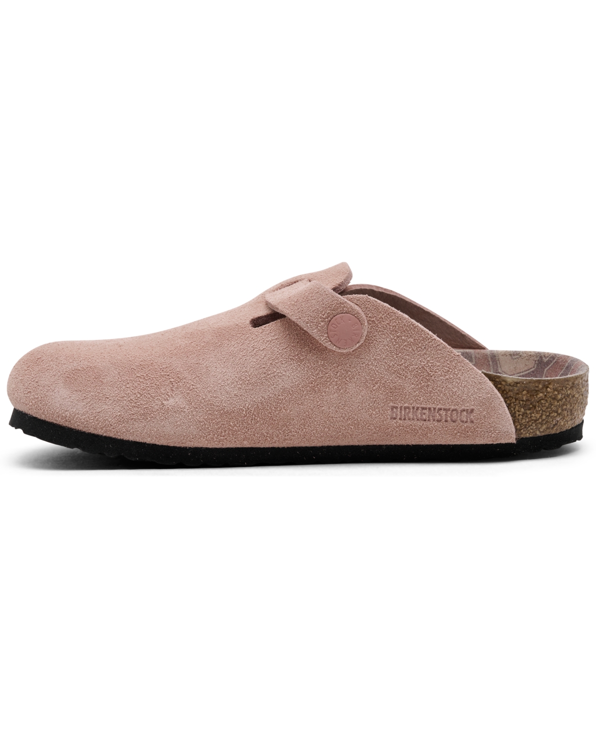 Birkenstock Little Girls Boston Clog Sandals From Finish Line In Pink