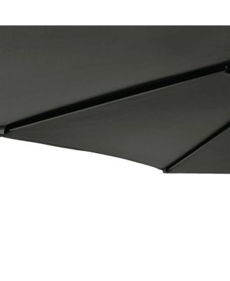 Garden Parasol Anthracite Steel, Polyester Large Tiltable