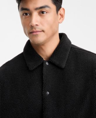 Men's Ebolt Solid-Color Fleece Shirt Jacket