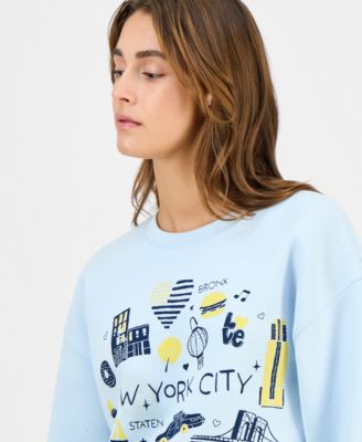 Juniors' NYC Icons Crewneck Sweatshirt
