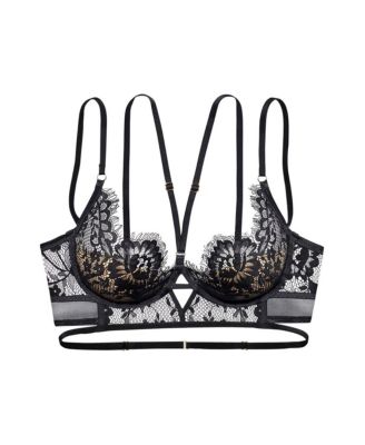 Women's Strappy Lace Push Up Bra