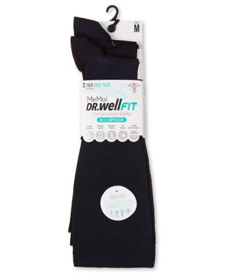 Women's 2 Pair Pack Tipped Compression Socks