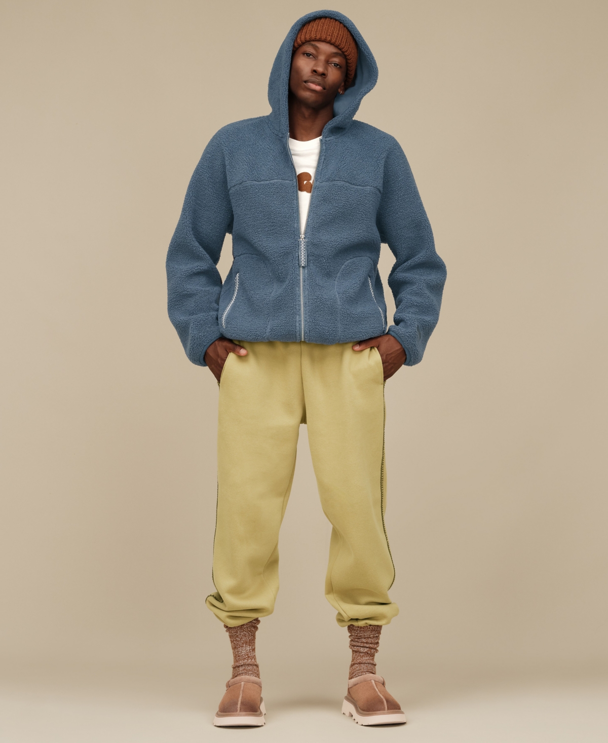 Ugg Men's Braid Full-Zip Hoodie