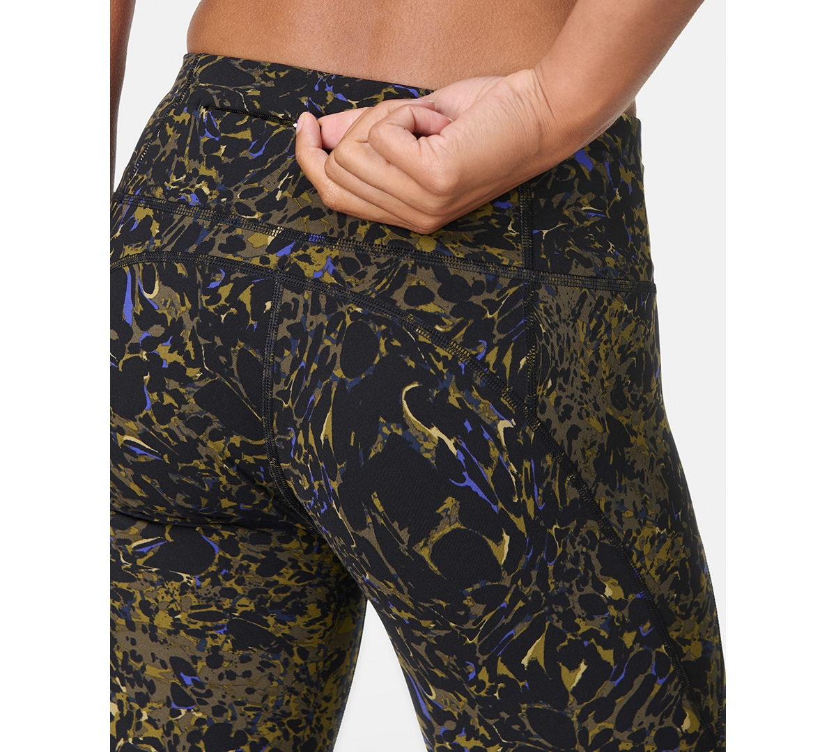 Sweaty Betty Women's Power Printed 7/8-length Workout Leggings In Black