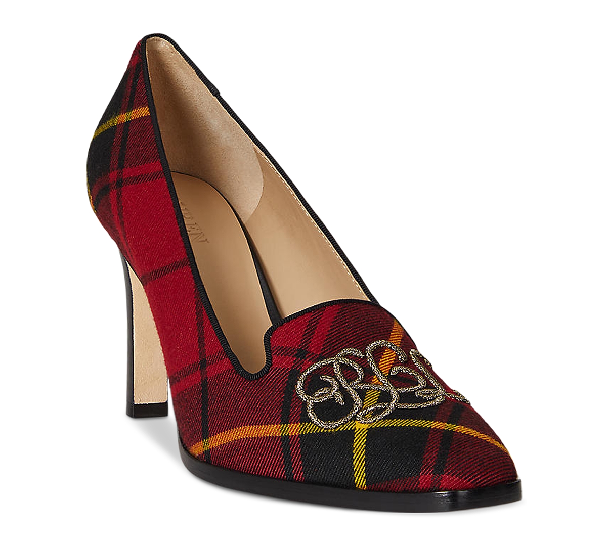 Ralph Lauren Women's Corah Embroidered-logo Pumps In Multi