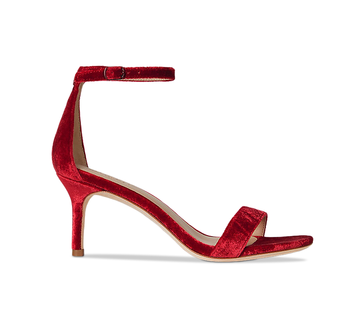 Ralph Lauren Women's Allie Ankle-strap Mid-heel Dress Sandals In Red