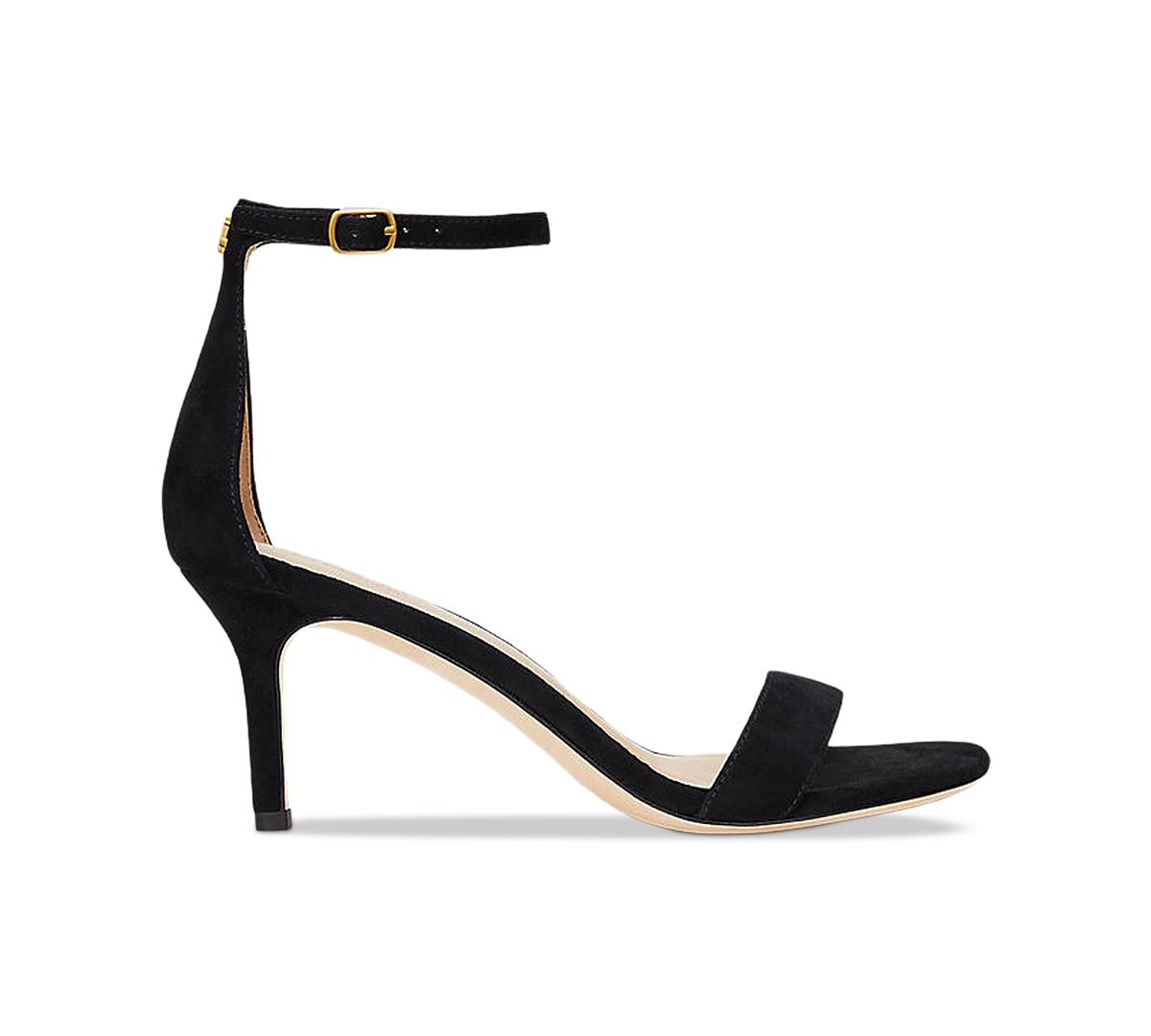 Ralph Lauren Women's Allie Ankle-strap Mid-heel Dress Sandals In Black