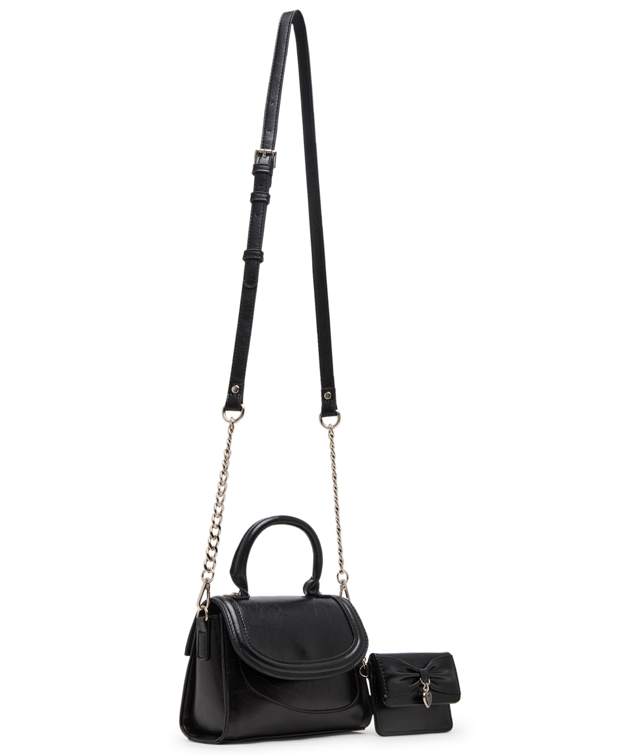 Madden Girl Boxed Morganb Top Handle With Wallet In Black