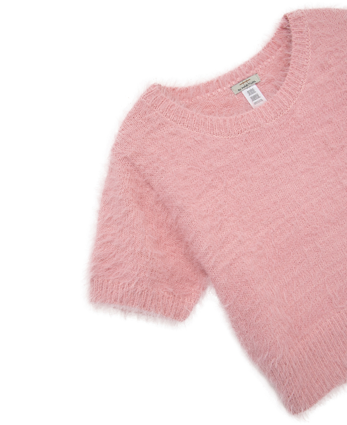 Habitual Kid Girls 7-16 Faux Mohair Sweater Top In Pink