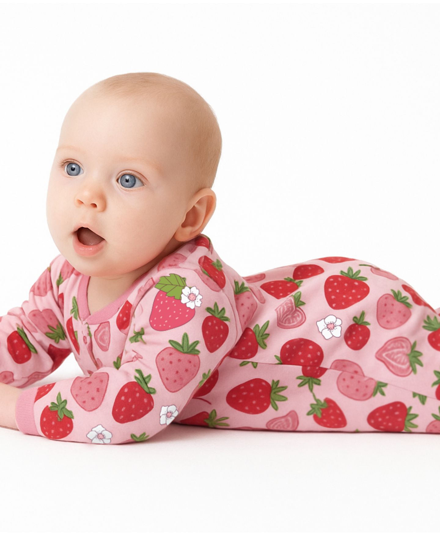 butterblu Baby Girls' Scout 2-Way Zip Footed Sleep and Play, цвет: Ягодный — фото 1