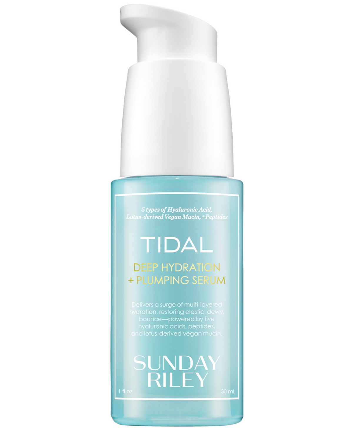 Sunday Riley Tidal Deep Hydration And Plumping Serum, 1 Oz. In Transparent