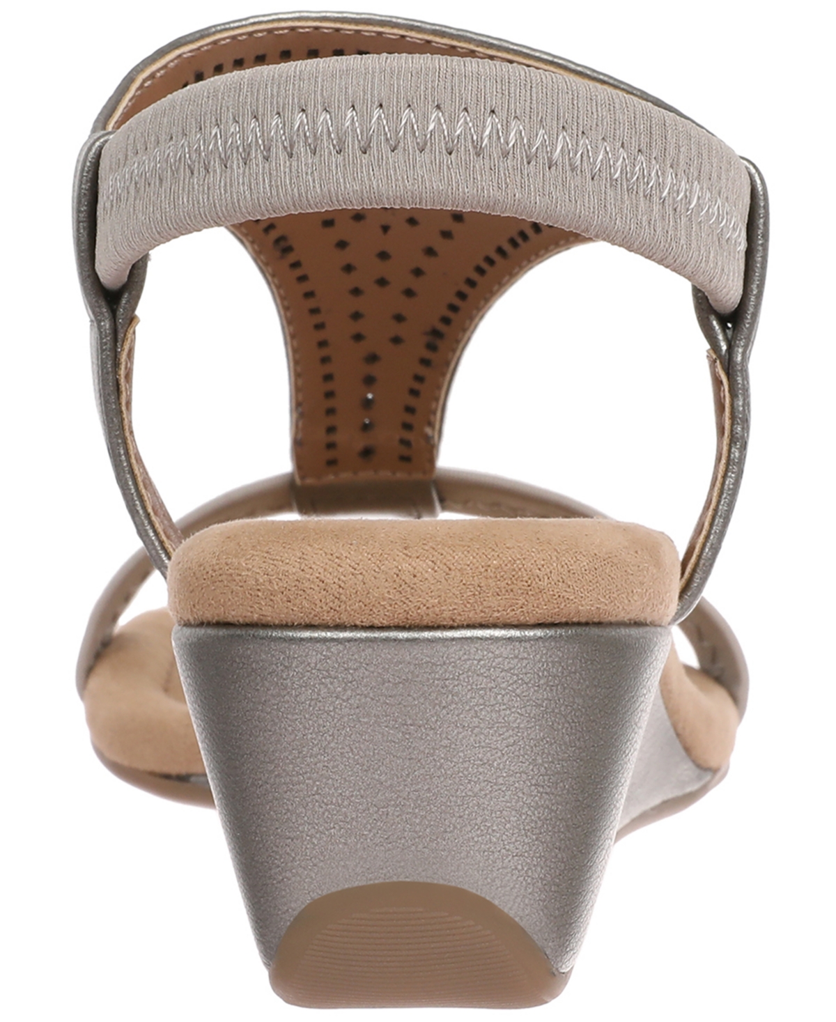Style & Co Women's Step N Flex Vacanzaa Wedge Sandals, Created For Macy's In Gray