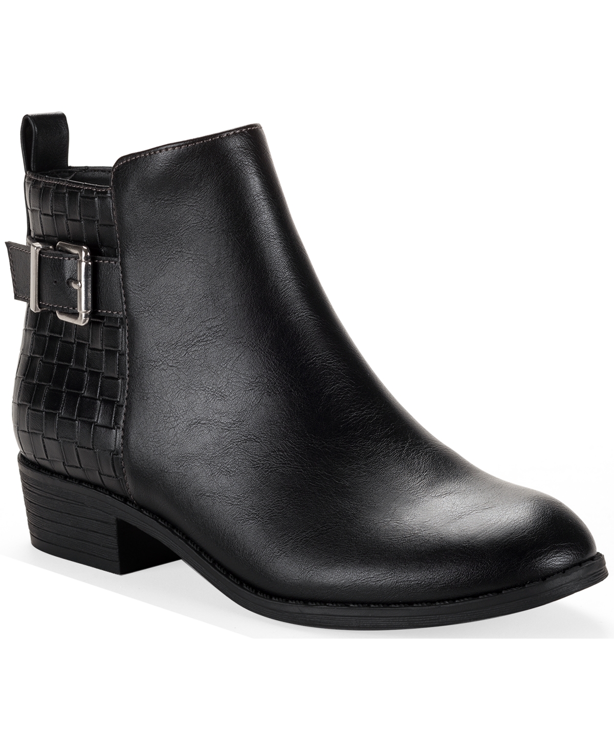 Style & Co Women's Claraa Buckle Detail Block Heel Booties, Macy's Exclusive