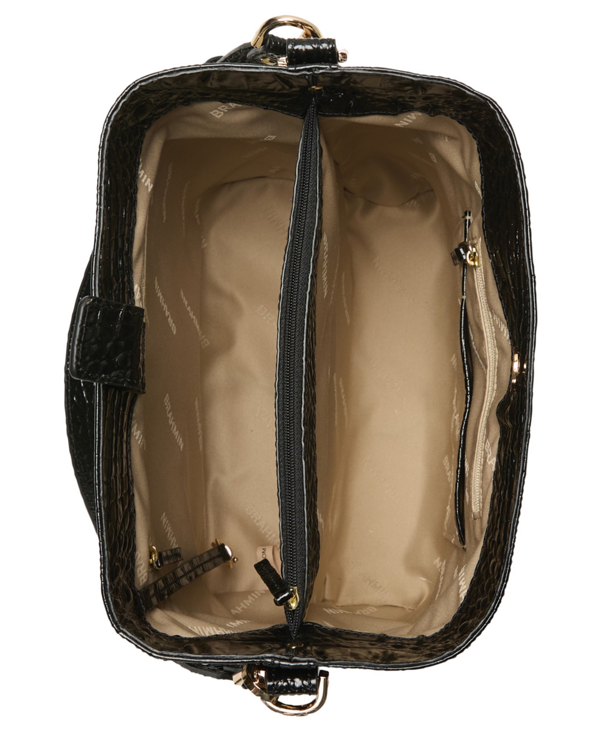 Brahmin Celina Small Leather Bucket Bag In Multi