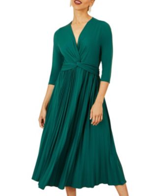 Jersey Knot Waist Midi Dress