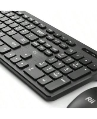 Wireless Keyboard And Mouse Combo -  Standard Office PC Keyboard And Optical Wireless Mice (Black)