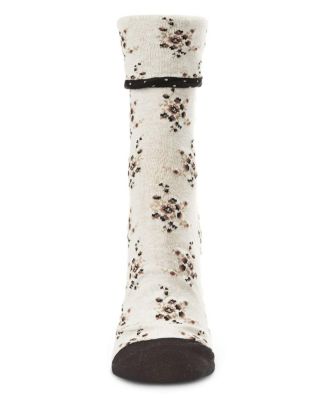 Women's Vintage Floral Cotton Blend Ankle Socks