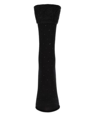 Women's Pindot Soft-Fit Thick Cuff Cotton Rich Crew Sock