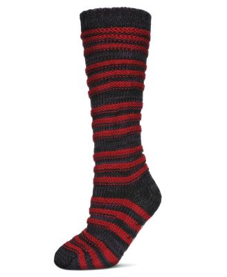 Women's Tri Line Sherpa-Lined Lounge Sock