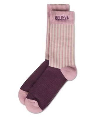 Women's Inspirations Embroidered Cuff Crew Socks