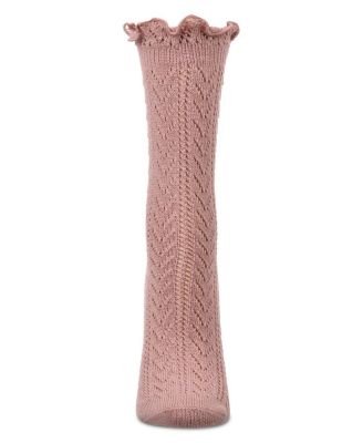 Women's Ruffle Pointelle Crew Socks