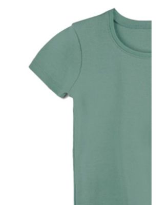 Toddler Girls Fair Trade Organic Cotton Ribbed Scoop Neck Tee