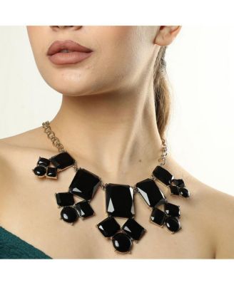 Women's Gold Plated Designer Stone Necklace