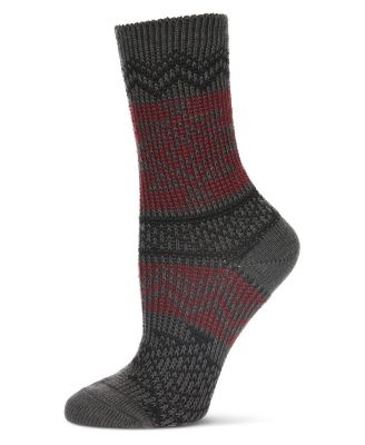 Women's Diamond Line Fashion Soft-Fit Crew Sock