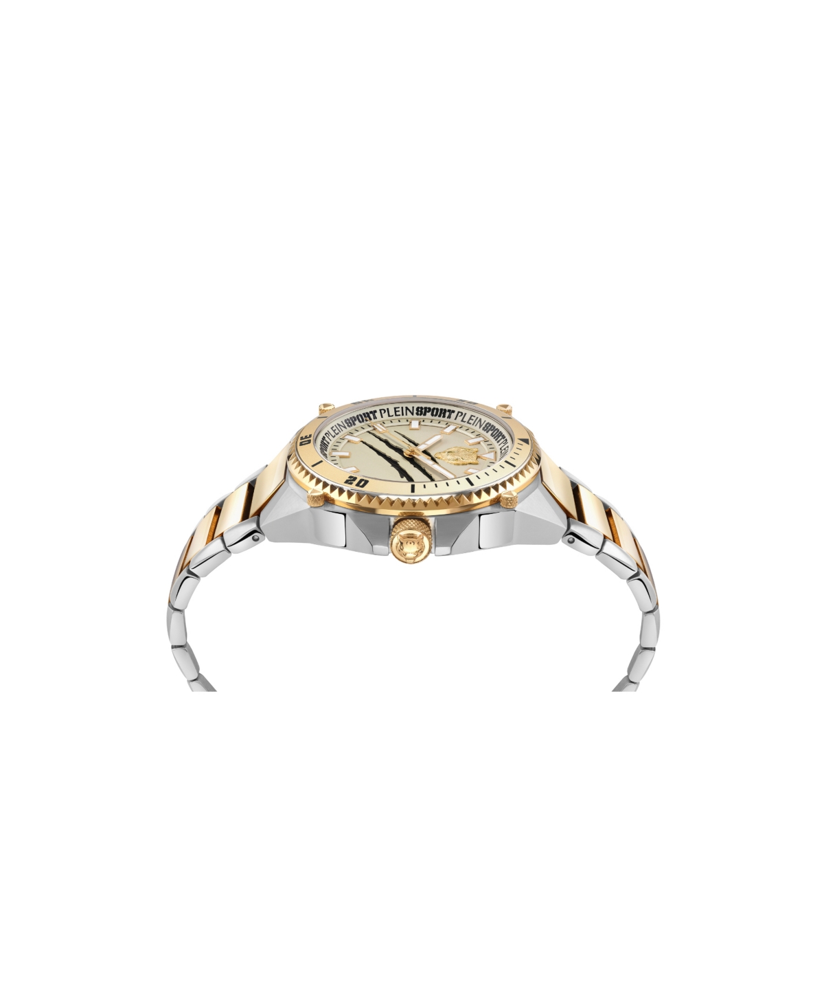 Plein Sport Mens Thunder Force 3 Hand Quartz Two Tone Bracelet 47mm