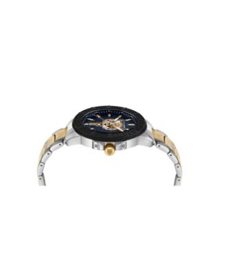 Men's City Rush 3 Hand Date Quartz Two Tone Bracelet Watch, 45mm