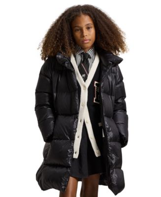 Polo Ralph Lauren Girls' 2T-6X Hooded Long Jacket - Macy's
