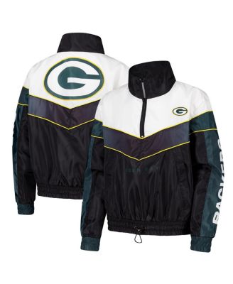 The Wild Collective - Women's Green Bay Packers 1/4 Zip Track Jacket
