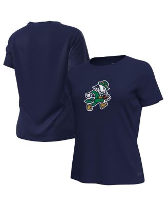Under Armour - Women's Navy Notre Dame Fighting Irish Leprechaun Tech Stretch T-Shirt