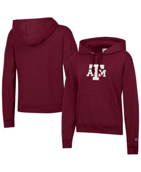 Женское худи Champion Maroon Texas A&M Aggies Powerblend Fleece