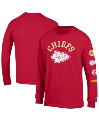 Champion - Men's Red Kansas City Chiefs Seal Long Sleeve T-Shirt