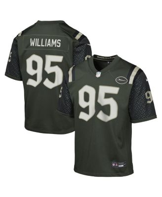 Nike - Big Boys and Girls Quinnen Williams Gotham Green New York Jets 2025 Rivalries Collection Game Jersey