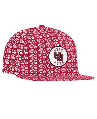 Men's Red Utah Utes Gameday ArmourFuse Snapback Hat